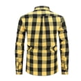 thumbnail image 5 of NominalSnug Mens Button Down Plaid Shirts Long Sleeve Tops Collared Casual Work Blouse Fall Outfits, 5 of 5