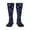 3 Black, variant on Sea Jellyfish print thigh-high socks, crafted for both men and women with a stretchy, high-opaque design perfect for daily wear