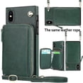 thumbnail image 2 of Funda tipo cartera para iPhone XS Max con tarjetero y correa para el hombro para mujer, 2 of 5