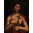 thumbnail image 3 of Lombard School 19x24 Black Modern Framed Museum Art Print Titled - Saint John the Baptist (16th Century), 3 of 5