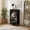 Color-1, variant on 4 Drawer Vertical Storage Dresser Floral vintage Black gold Oriental style art For with Wood Top Fabric Pull Drawers