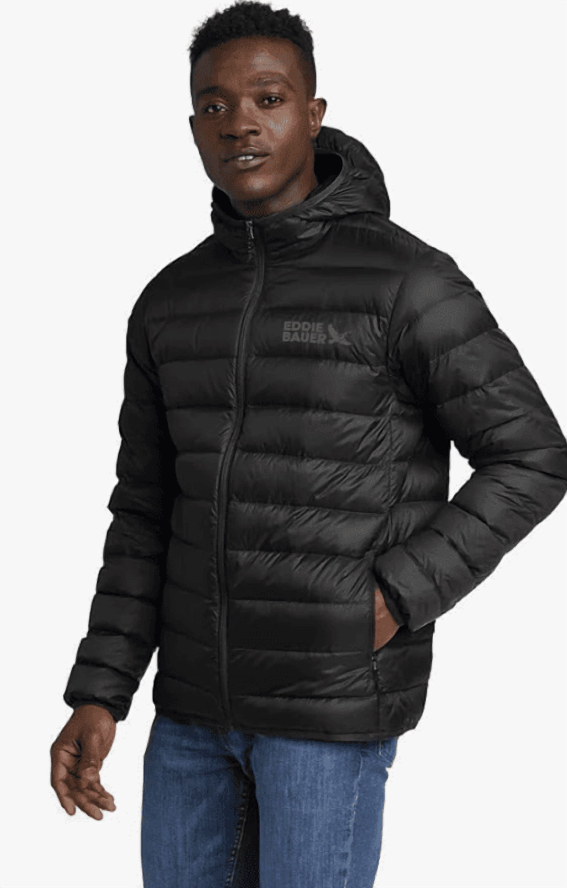 Eddie Bauer Wide Channel Hooded Down, Outerwear Jackets (Men's