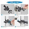 thumbnail image 4 of Cerradura de Puerta Portátil para Viajes, Cerradura de Puerta de Hotel, Seguridad del Hogar, Seguridad de Cerradura de Puerta, 1 Paquete, 4 of 5