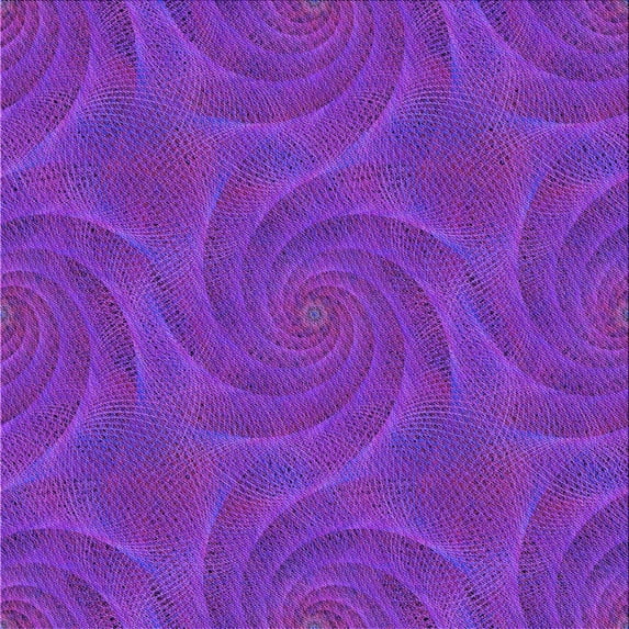 Ahgly Company Indoor Square Patterned Purple Daffodil Purple Area Rugs, 8' Square