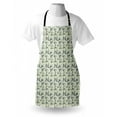 thumbnail image 4 of Floral Apron, Rhythmic Blossoming Flowers Illustration Budding English Garden Art, Unisex Kitchen Bib with Adjustable Neck for Cooking Gardening, Adult Size, Blue Grey and Eggshell, by Ambesonne, 4 of 4