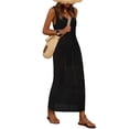 thumbnail image 1 of Traje de baño Coverup BTFBM Crochet para mujer verano 2025 negro, 1 of 9