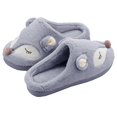 thumbnail image 3 of QISIWOLE Women's Home Lovely Animal Print Slippers Plush Warm Antiskid Pet Slippers,rollbacks, 3 of 7