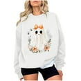 thumbnail image 2 of Byworldtasic Womens Sweatshirt Valentine Ghost Sweatshirts Women Heart Pullover Ghost Love Sweatshirt Casual Pullovers Top, 2 of 4