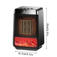thumbnail image 3 of Desktop Heater Small Sun Dynamic Flame Heater O Ffice Dormitory Bedroom Small Household E Lectric Heater, 3 of 8