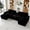124" Black, variant on Aisword 124" U Shaped Cloud Couch Sectional with USB Charging, Hidden Storage, Cup Holders & Chenille Double Chaise, Grey
