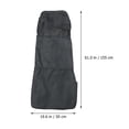 thumbnail image 2 of WEUVEB 2Pcs Polyester Car Seat Covers Black for Pet Hair Prevention, 2 of 7