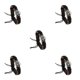 thumbnail image 3 of Pulseras de cuero Minnieouse con abalorio trenzado Vintage estilo ajustable étnico Negro, 3 of 6