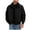 Black, variant on Men's Solid Color Lapel Lambskin Jacket with Button Closure & Utility Pockets, Double-Sided - Washed Finish for Rugged Workwear Look, Ideal for Casual Outdoor Activities