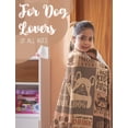 thumbnail image 3 of French Bulldog Blanket Throws for Dog Mom Dad, Flannel Fleece Blanket Gifts for Frenchie Lovers, 50*60, Perfect for Birthday Christmas Thanksgiving Mother''s Day, Brown, 3 of 6
