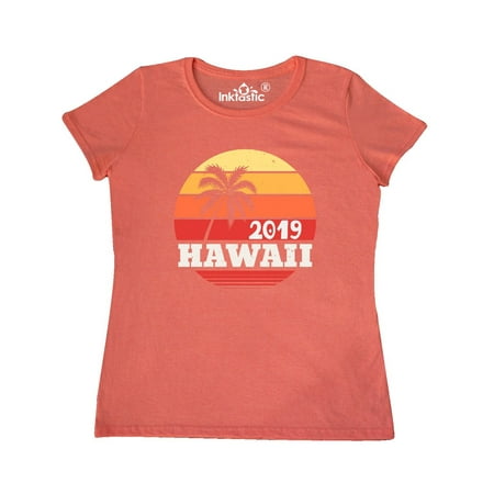 2019 Hawaii Vacation Retro Surfing Women's (Best Hawaiian Shirts 2019)