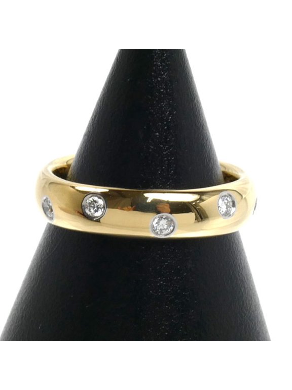 Pre-Owned TIFFANY&Co. Tiffany & Co. 18K Yellow Gold (KYG) and Platinum (Pt950) Dots Ring with...