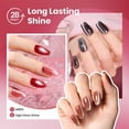 thumbnail image 4 of Set de esmaltes de uñas en gel Beetles Cat Eye, 6 colores, porcelana brillante, 4 of 8