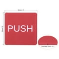 thumbnail image 2 of Uxcell Push Pull Door Sign Acrylic Self Adhesive Square Sticker Red 4 Pack, 2 of 6