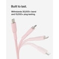 thumbnail image 4 of Cable USB-C a USB-C Belkin BoostCharge de 2 m para iPhone 16, color rosa, 4 of 8