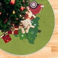 thumbnail image 5 of GZHJMY Christmas Christmas Tree Skirt Home Decoration Large Round Christmas Tree Skirt for Holiday Party Home Christmas Day Ornaments, 35.4", 5 of 6
