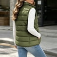 thumbnail image 4 of Annhoo Womens Lightweight Puffer Vest Zip up Sleeveless Quilted Vest Outerwear with Pocket for Layering Waistcoat, 4 of 7