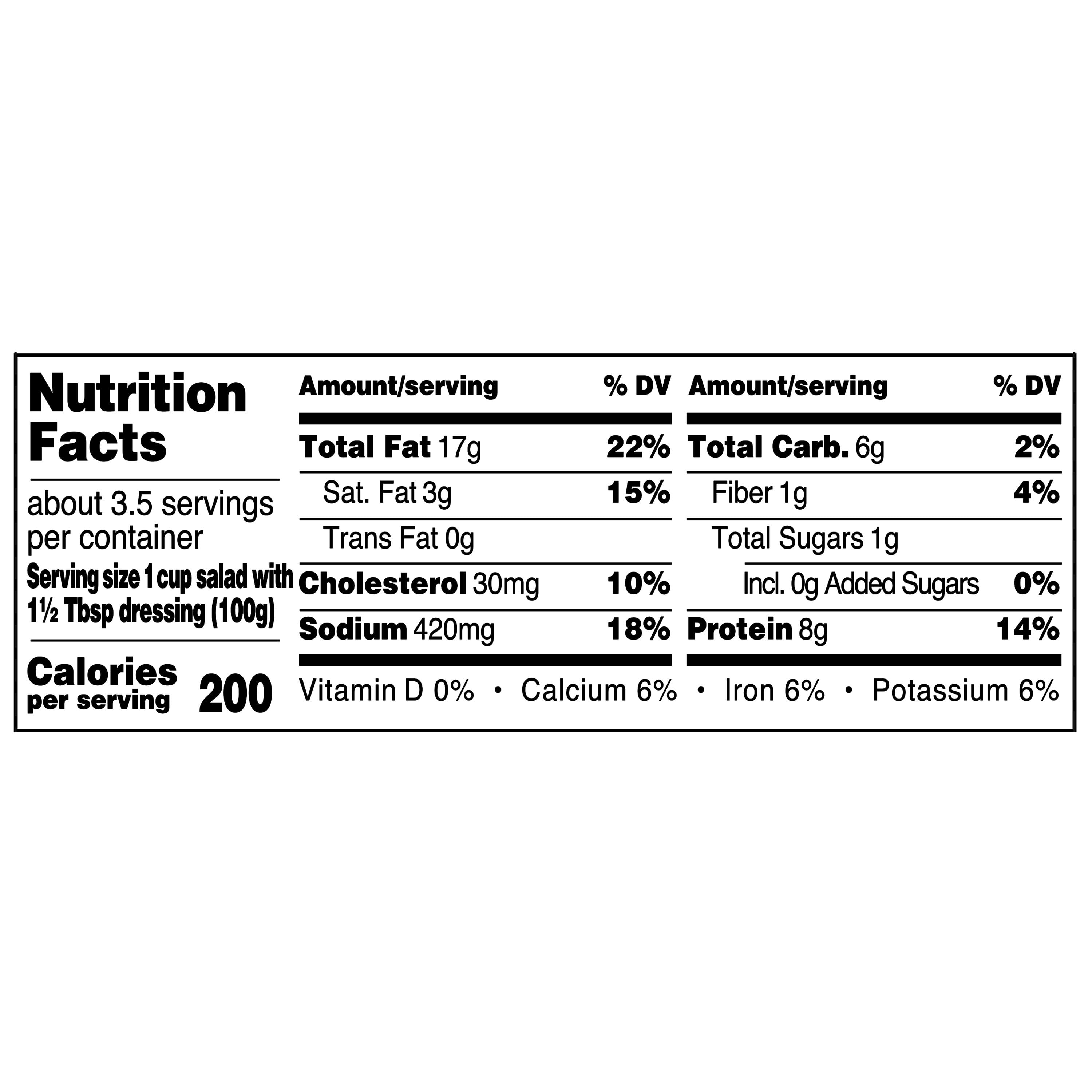 Marketside Caesar Salad with Chicken, 12.1 oz Tray (Fresh)
