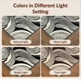 thumbnail image 7 of Design&I 4'x6' Ultra Soft Area Rug, Door Contemporary Graphic Sweeping Decorative Asymmetric Curved None Fluffy Washable Non Shedding for Bedroom Living Room Home Office, 7 of 7