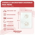 thumbnail image 2 of My Doggy Place Dog Mat for Muddy Paws, Washable Dog Door Mat, White, Runner, XL, 2 of 7