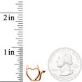 thumbnail image 2 of Body Candy Unisex 16G PVD Steel Rosy Little Devil Heart Left Ear Closure Ring Daith Helix Tragus Rook 5/16", 2 of 2