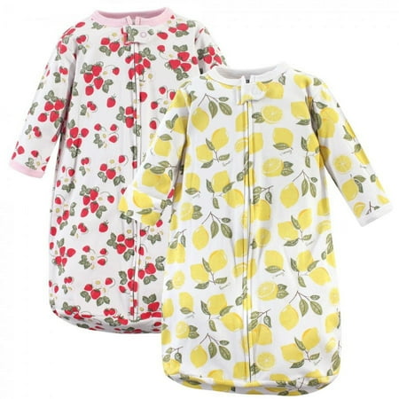 UPC: 0660168591866 | Hudson Baby Infant Girl Cotton Long-Sleeve Wearable Sleeping Bag Sack Blanket Strawberry Lemon 3-9 Months