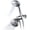 Chrome, variant on For California High Pressure 24-setting Handheld & Rain Shower Head Combo, Stainless Steel Hose, 3-way Water Diverter - Chrome Finish