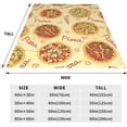 thumbnail image 5 of Yibo Pizza Blanket Flannel Soft and Comfortable Anti-static Bed Sofa Blanket, 5 of 9