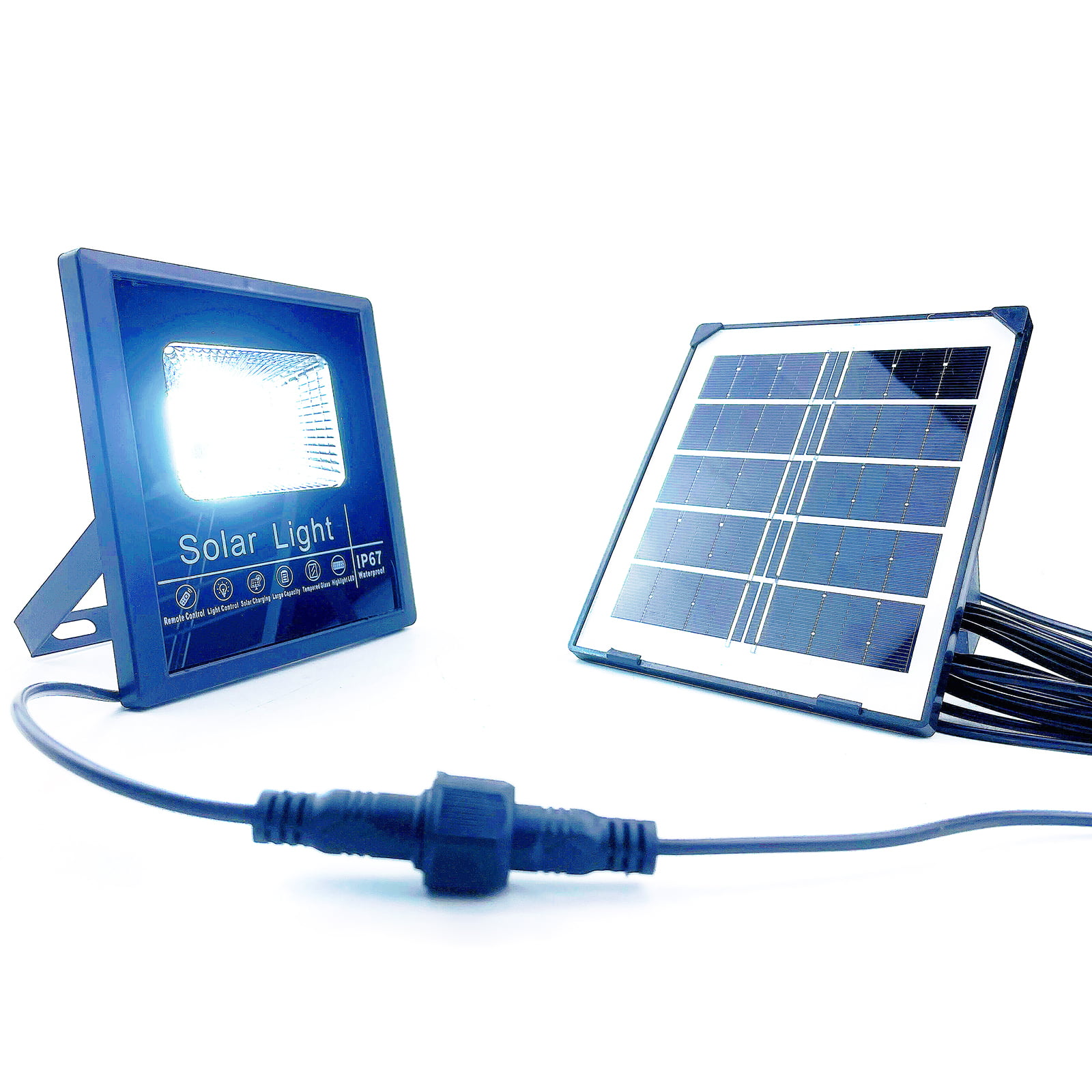Solar Projector Led Reflector Outdoor Remote Control Waterproof Garden Foco  Led Exterior Solar Spotlights