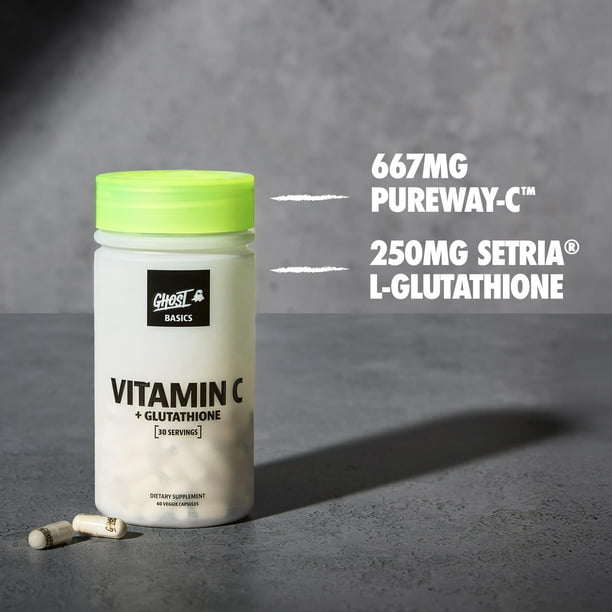 glutathione y vitamina c L-Glutathione plus Vitamin C x 90 Cápsulas main image 0