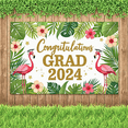 thumbnail image 3 of Tropical Flamingo Congratulations Banner Graduation Party Decorations for School Ceremony Celebration Event, 3 of 8