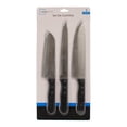 thumbnail image 1 of Set de Cuchillos Mainstays de Acero Inoxidable Espiga Completa Mango de Madera 3 Piezas, 1 of 4