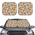 thumbnail image 2 of Honeii Camp Badge Print Foldable Car Sun Shade for Windshield, 2-Piece UV Protection Shade, Protects Car Interior, Ideal for Cars, Trucks, SUVs-Medium, 2 of 6