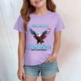 thumbnail image 2 of CAICJ98 250 Years American 250th Anniversary USA US Flag 4th of July Boy Girl Tshirt (Light Purple,2-3 Years), 2 of 4