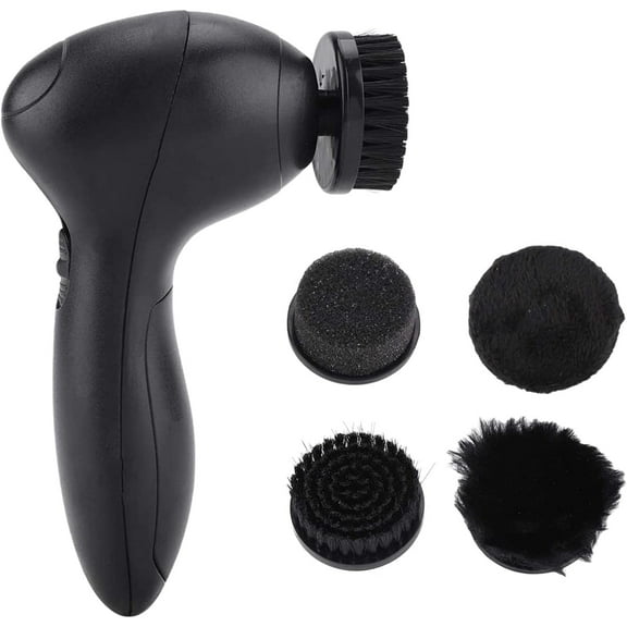 Electric Shoe Polisher Machine, Casewin Mini Handheld Electric Shoe Brush Shoe Shine Electric Portable Dust Cleaner Leather Care Kit for Shoes, Bags
