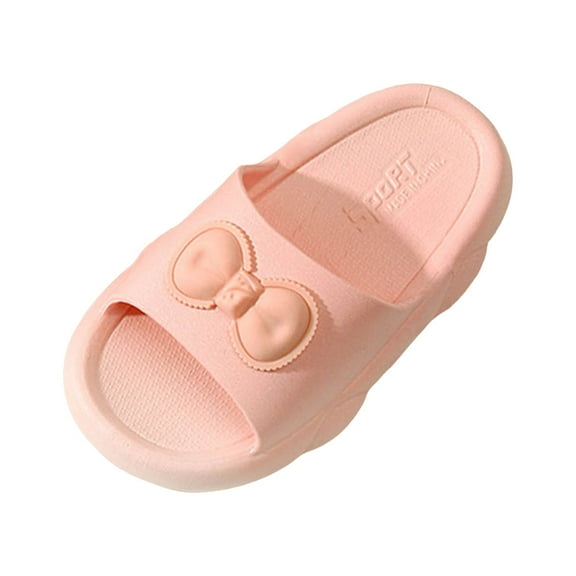 Mepaouo Kids Shower Shoes Boys Girls Non Slip Slide Sandals Summer Slippers for Indoor Bath Beach Pool