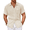 Beige, variant on COOFANDY Short Sleeve Button Down Men Casual Linen Shirts for Men Summer Shirt Cruise Outfit