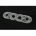 thumbnail image 5 of Unisex Summer Cotton T-Shirt Loose Fit GOOD Chain Logo with Contrast Metallic Details, Black, M, 5 of 9