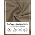 thumbnail image 6 of Puli Men's Short Sleeve Stand Collar Golf Polo 3-Snap 4-Way Stretch Moisture-Wicking Quick Dry, 6 of 7