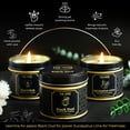 thumbnail image 3 of Candle Gift Set of 3 Black Oud|Jasmine|Eucalyptus Lime Highly Scented Soy Candels Natural Non Toxic Velas Aromáticas Favors for Women Coworkers Friends Guests Also for Fall Diwali Christmas Holidays, 3 of 3