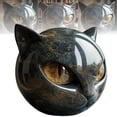 thumbnail image 1 of Halloween Cat Sculpture Resin Tabletop Statue Del (marrón Claro), 1 of 9