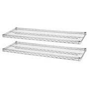 Industrial Wire Shelving, 2 Extra Shelves,36 in. x 18 in., 2-PK, CE