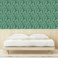 thumbnail image 3 of Ambesonne Tropical Peel & Stick Wallpaper for Home, Bohemian Monstera Print, 13"x72", Fern Green Charcoal Grey, 3 of 5
