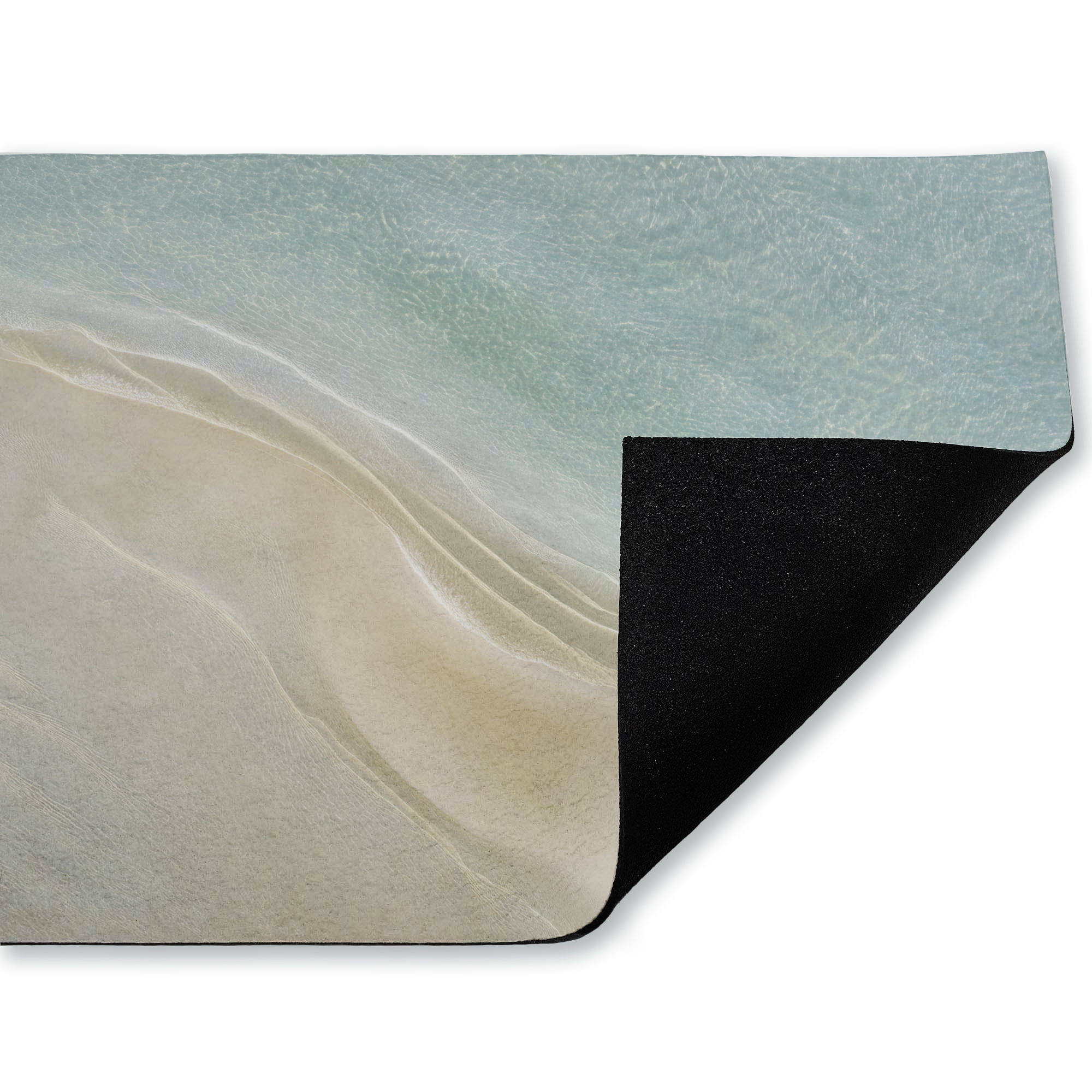 Stupell Industries Sea From Above Aqua Swirl Printed Outdoor Door Floor Mat, design by A Barefoot Stylist