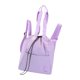 thumbnail image 5 of Bolsa organizadora con cordón y bolsillo, mochila informal para baile latino y claqué. Morado claro, 5 of 9