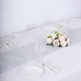 thumbnail image 6 of BalsaCircle 12x108 in Silver Metallic Tinsel Polyester Table Runner Wedding Party Events Decorations Supplies, 6 of 8